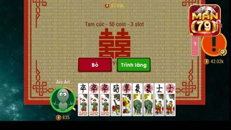 Ai làm cái sẽ được tuỳ chọn gọi số lượng quân để so sánh dựa theo chiến thuật cá nhân