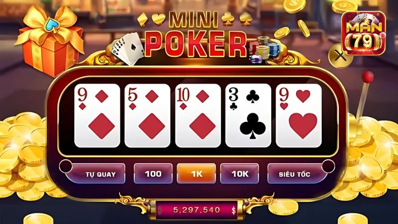 Game Mini Poker mới lạ tại cổng game đổi thưởng