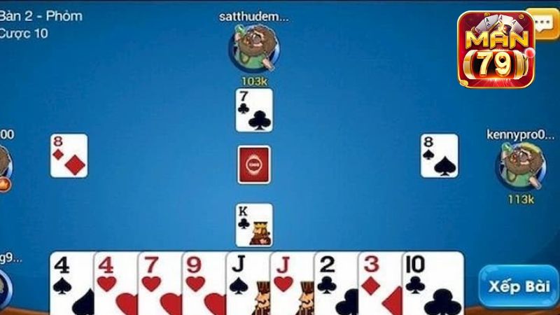 Anh em lưu ý luật chơi bài phỏm không cho phép được ăn bộ dây ở lượt đánh thứ nhất